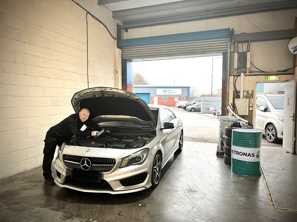 Tony, owner and Mercedes-Benz specialist at Benza Autos in Birkenhead, Wirral